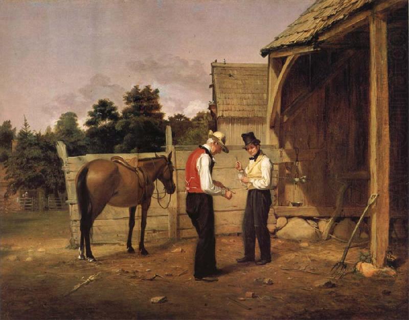 William Sidney Mount Der Pferdehandel china oil painting image